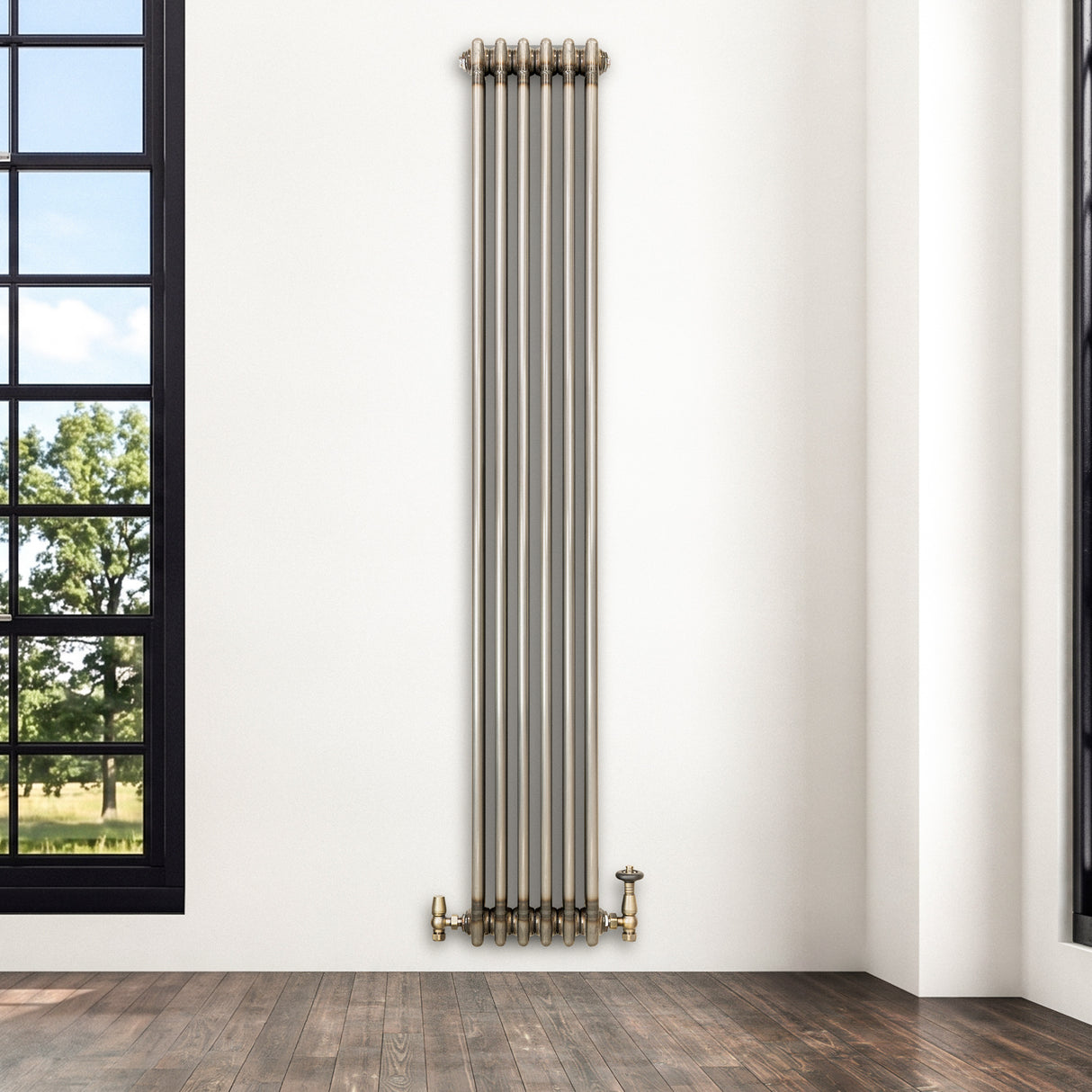 Radiador Tradicional de 3 Columnas - 1800 x 290mm - Metal Crudo