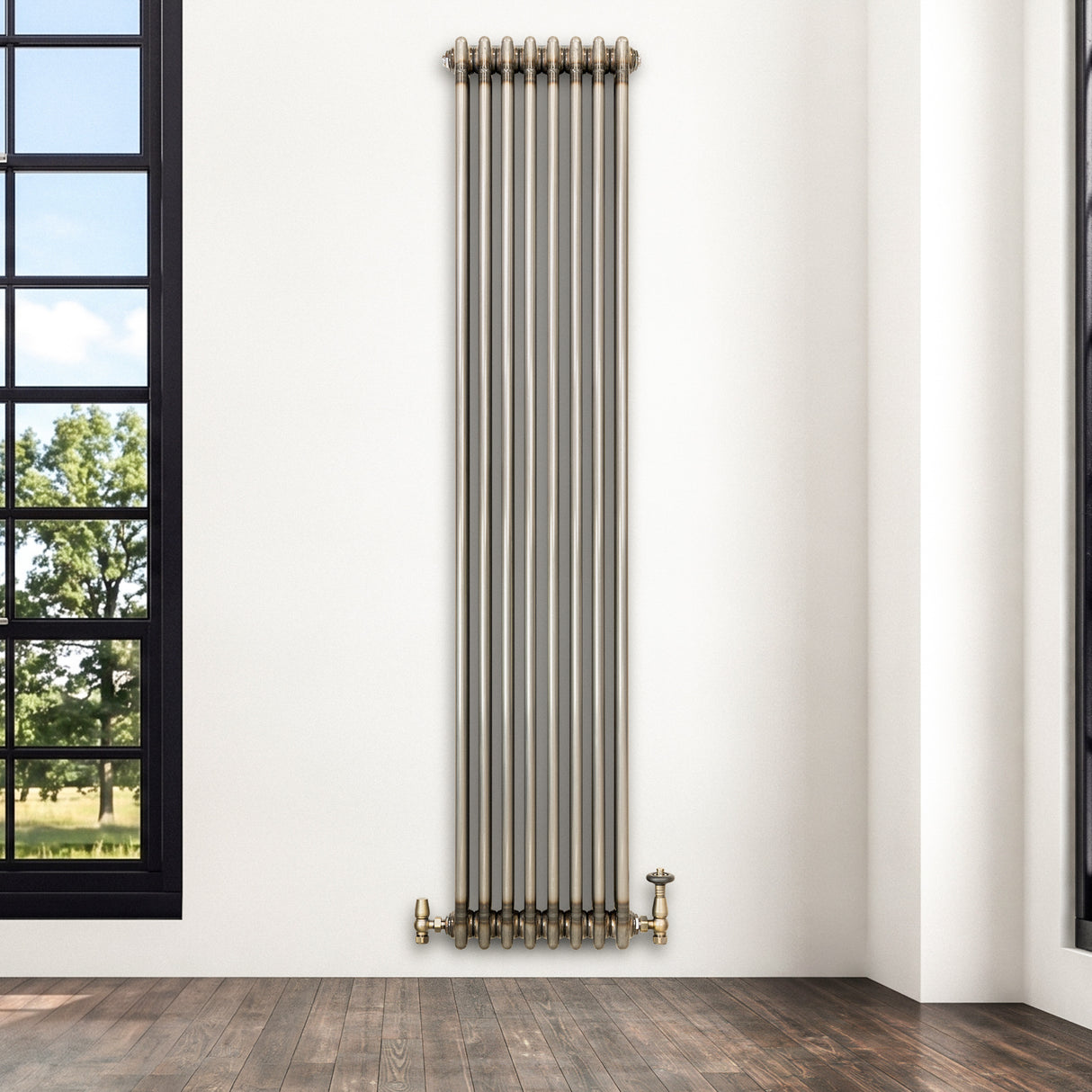 Radiador Tradicional de 3 Columnas - 1800 x 380mm - Metal Crudo