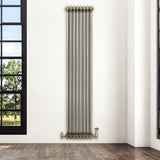 Radiador Tradicional de 3 Columnas - 1800 x 380mm - Metal Crudo