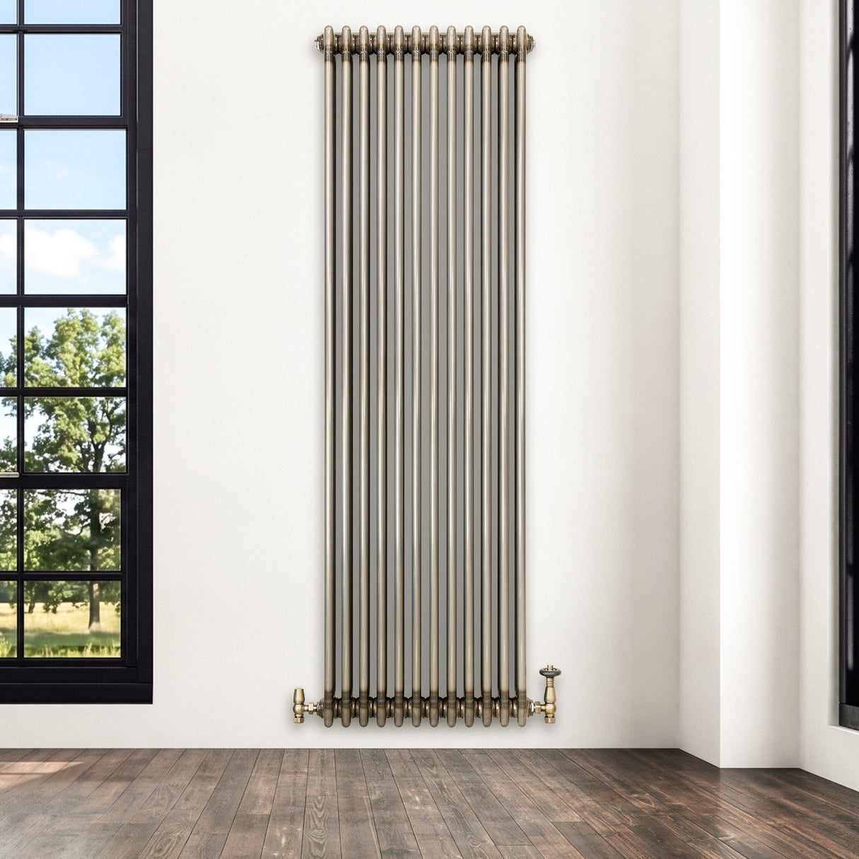 Radiador Tradicional de 3 Columnas - 1800 x 560mm - Metal Crudo