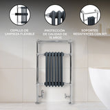 Radiador Toallero Tradicional – 950mm x 570mm – Gris Antracita
