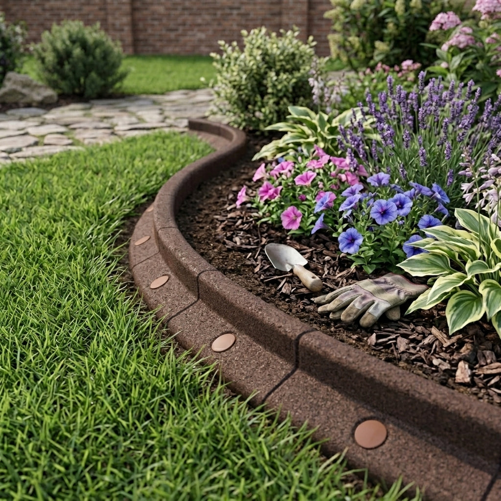 Bordura Flexible para Jardín 6 x 1.2 m – Marrón