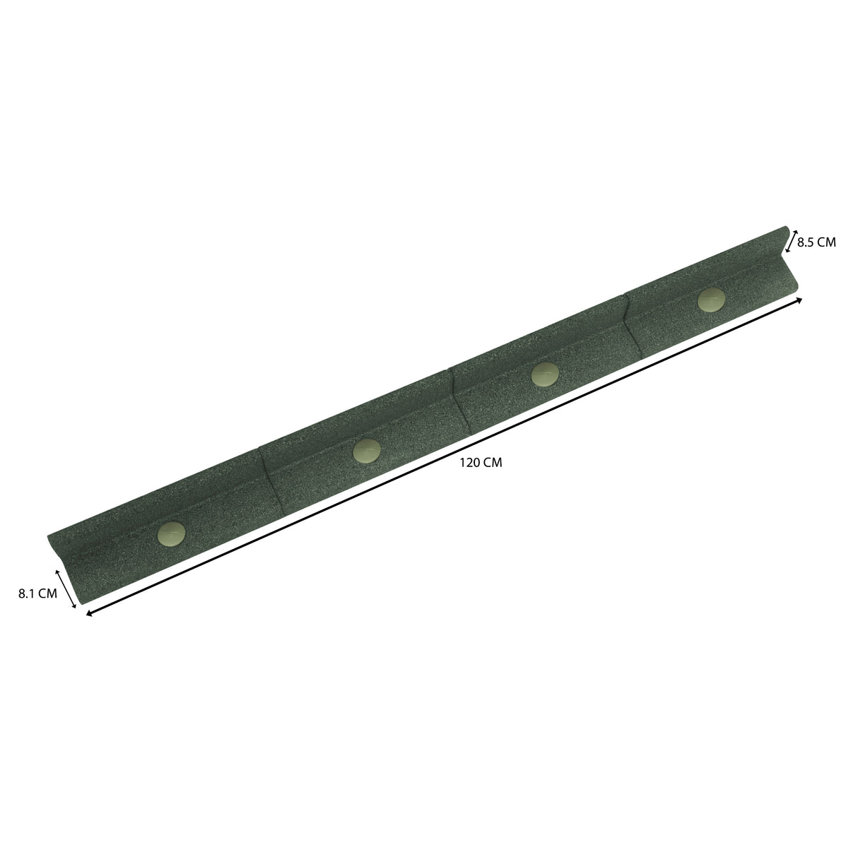 Bordura Flexible para Jardín 6 x 1.2 m – Verde