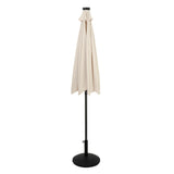 Parasol LED Inclinable 2,7 m con Base – Crema