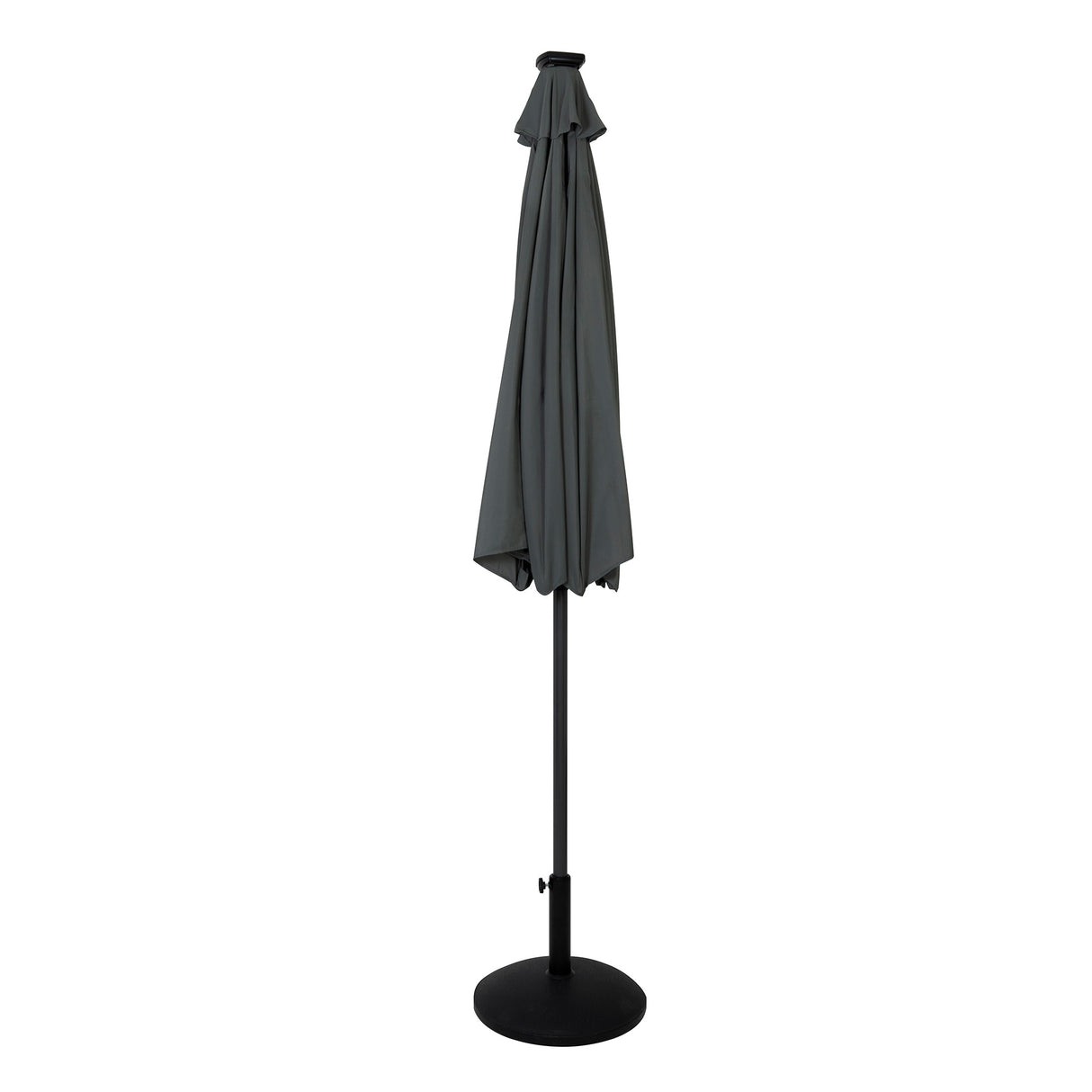 Parasol LED Inclinable 2,7 m con Base – Gris