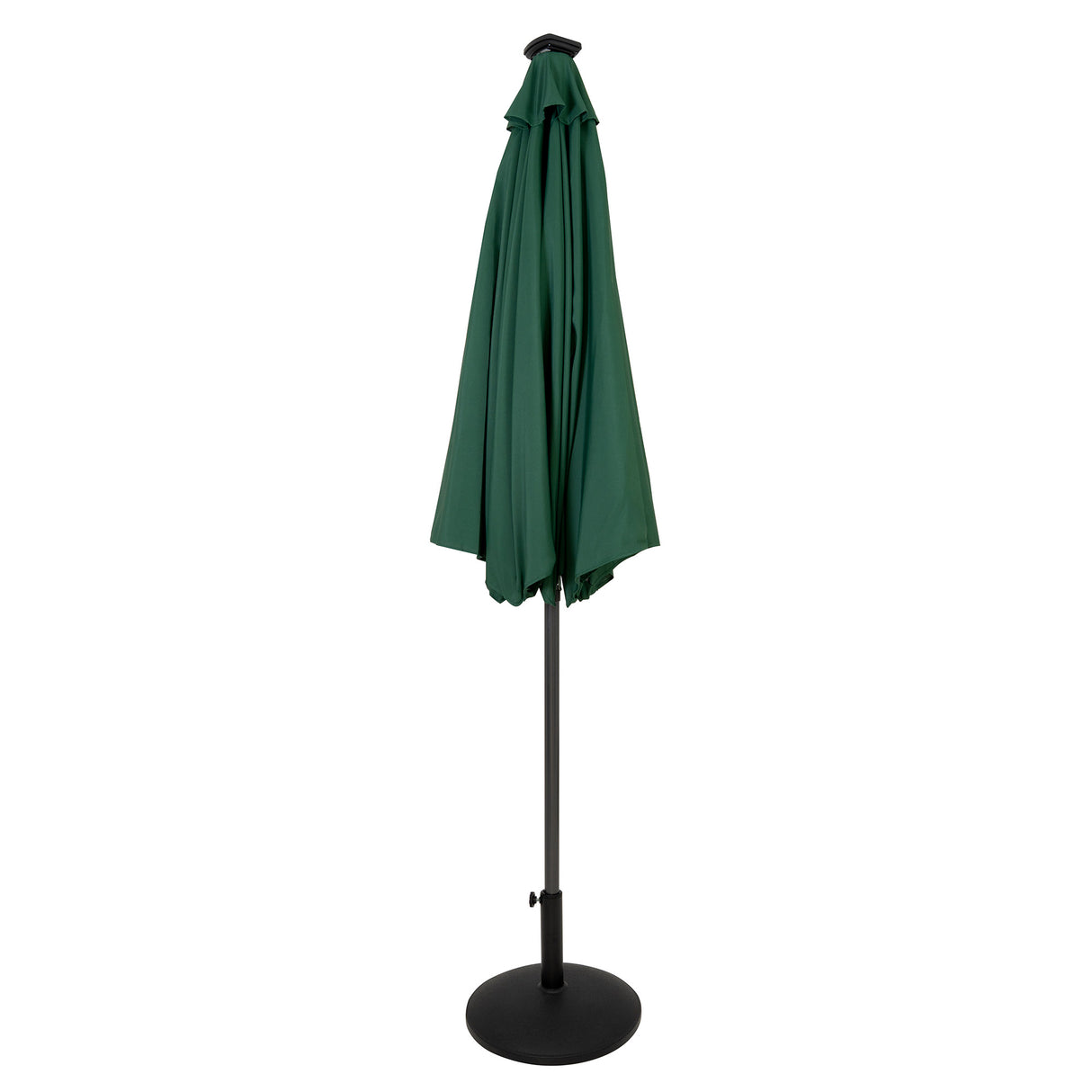 Parasol LED Inclinable 2,7 m con Base – Verde