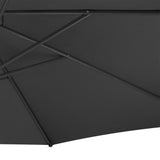 Parasol Excéntrico de 3 m con Base Cuadrada – Gris