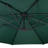 Parasol Excéntrico de 3 m con Base Cuadrada – Verde