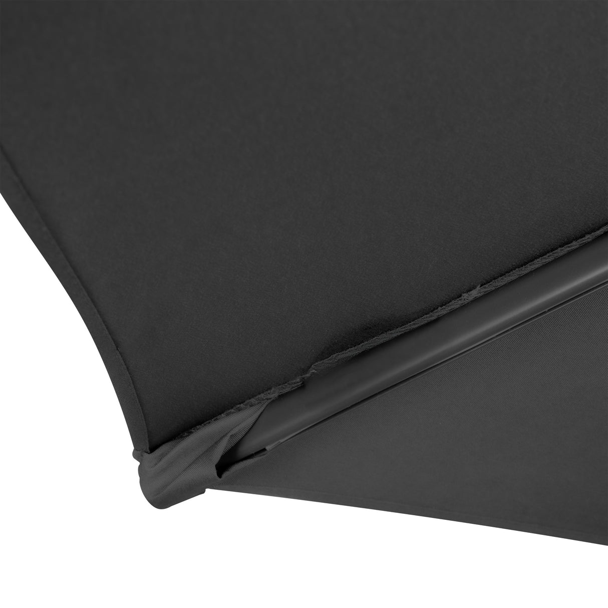 Parasol Excéntrico de 3 m con Base de Medio Abanico – Gris