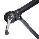 Parasol Excéntrico de 3 m con Base de Medio Abanico – Verde