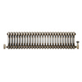 Radiador Tradicional de 2 Columnas y Válvulas - 300 x 1190mm - Metal Crudo