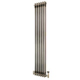 Radiador Tradicional de 2 Columnas y Válvulas - 1500 x 290mm - Metal Crudo