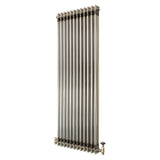 Radiador Tradicional de 2 Columnas y Válvulas - 1500 x 560mm - Metal Crudo