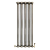 Radiador Tradicional de 2 Columnas y Válvulas - 1500 x 560mm - Metal Crudo