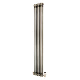 Radiador Tradicional de 2 Columnas y Válvulas - 1800 x 290mm - Metal Crudo