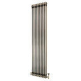 Radiador Tradicional de 2 Columnas y Válvulas - 1800 x 470mm - Metal Crudo