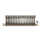 Radiador Tradicional de 3 Columnas y Válvulas - 300 x 830mm - Metal Crudo