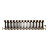 Radiador Tradicional de 3 Columnas y Válvulas - 300 x 1190mm - Metal Crudo