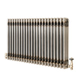 Radiador Tradicional de 3 Columnas y Válvulas - 600 x 1010mm - Metal Crudo