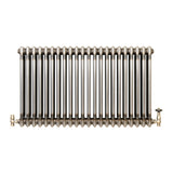 Radiador Tradicional de 3 Columnas y Válvulas - 600 x 1010mm - Metal Crudo