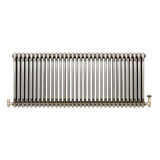 Radiador Tradicional de 3 Columnas y Válvulas - 600 x 1460mm - Metal Crudo
