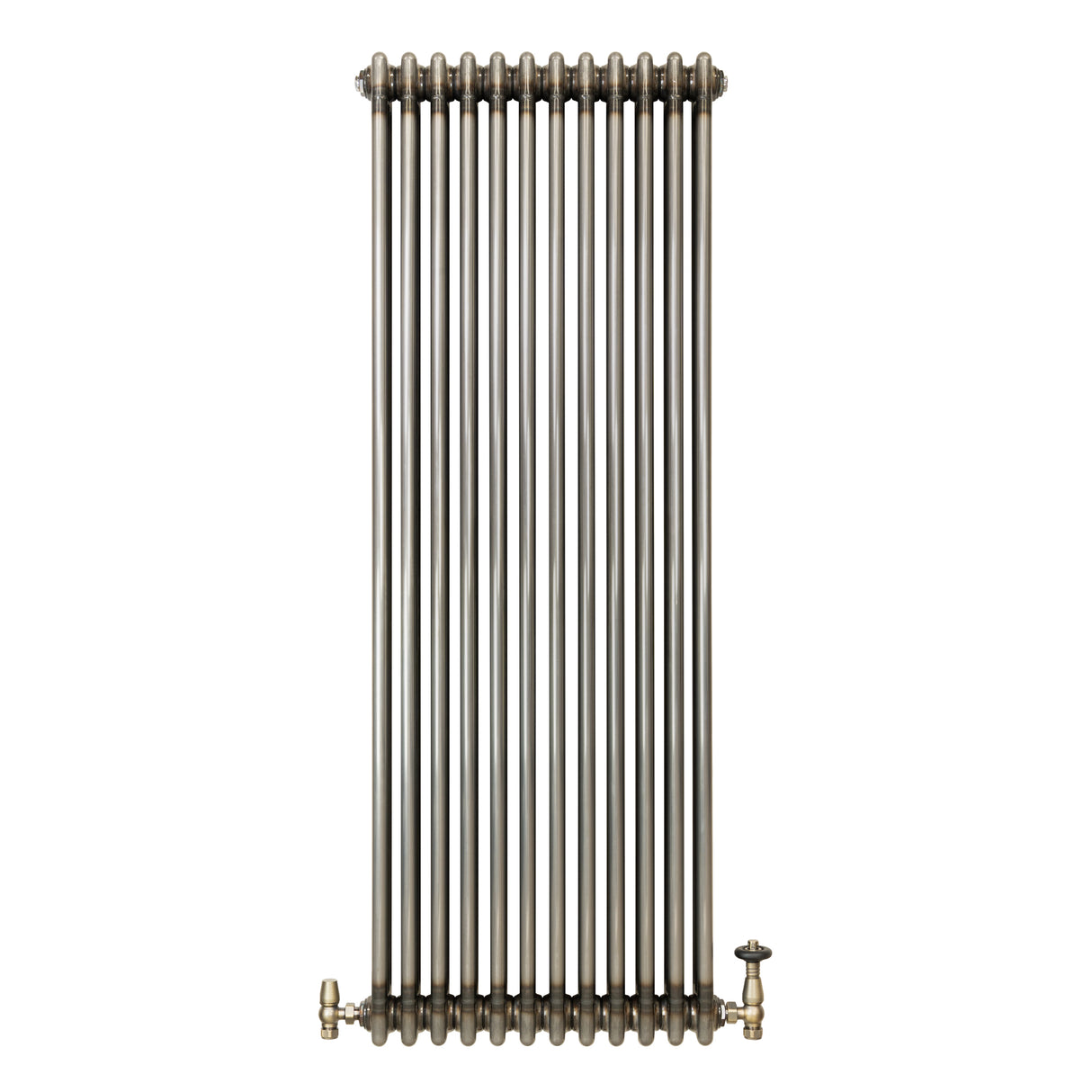 Radiador Tradicional de 3 Columnas y Válvulas - 1500 x 560mm - Metal Crudo