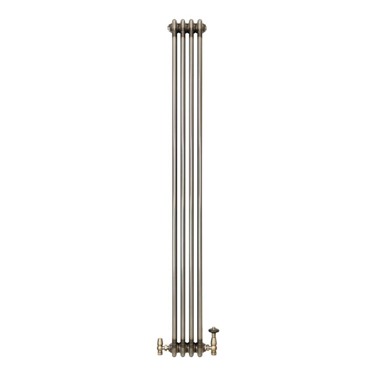 Radiador Tradicional de 3 Columnas y Válvulas - 1800 x 200mm - Metal Crudo