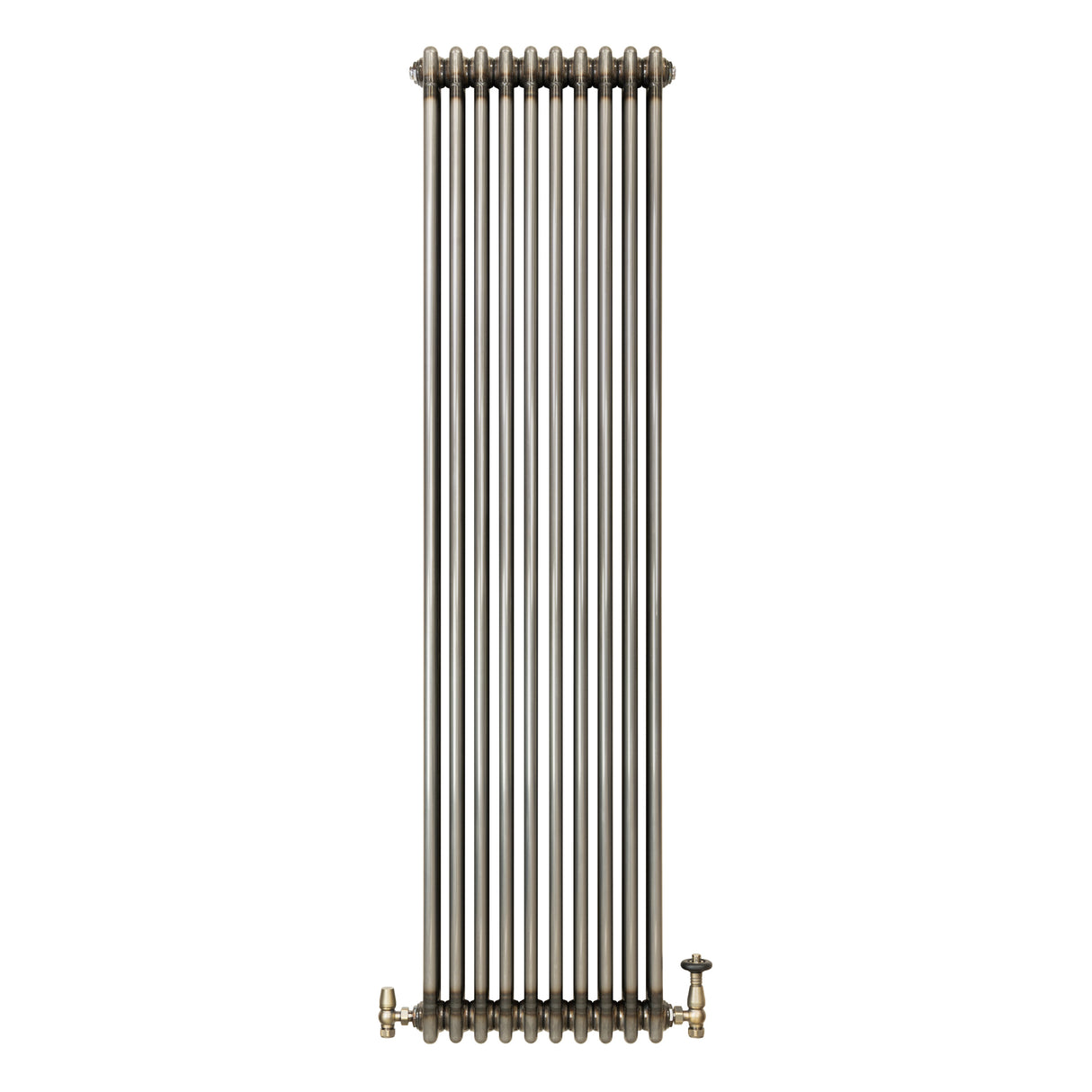 Radiador Tradicional de 3 Columnas y Válvulas - 1800 x 470mm - Metal Crudo