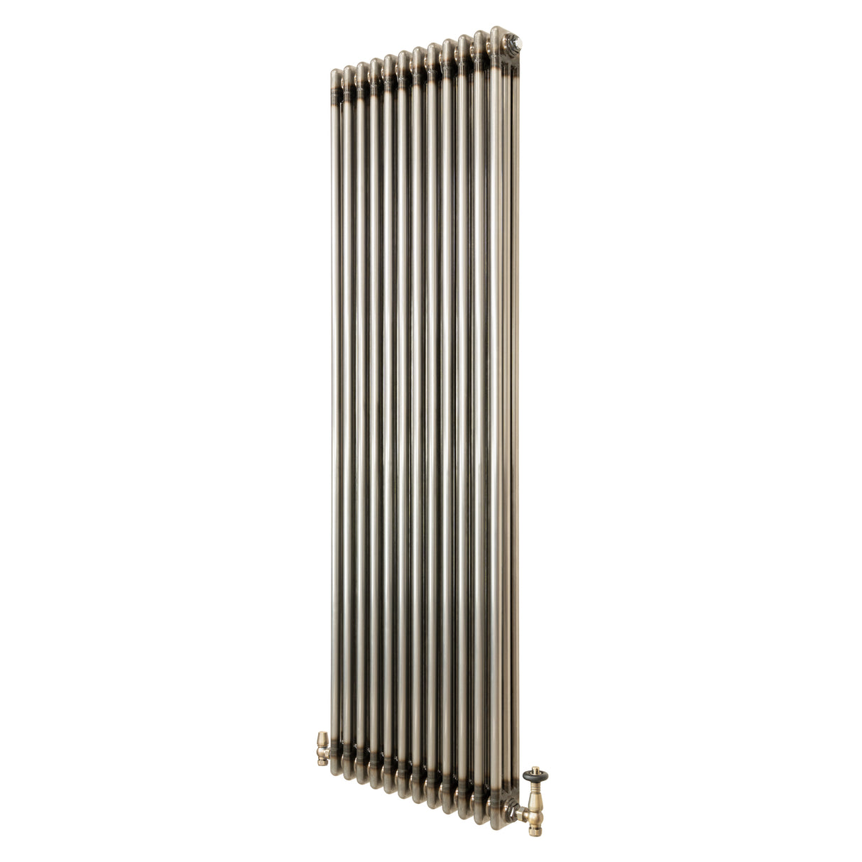 Radiador Tradicional de 3 Columnas y Válvulas - 1800 x 560mm - Metal Crudo
