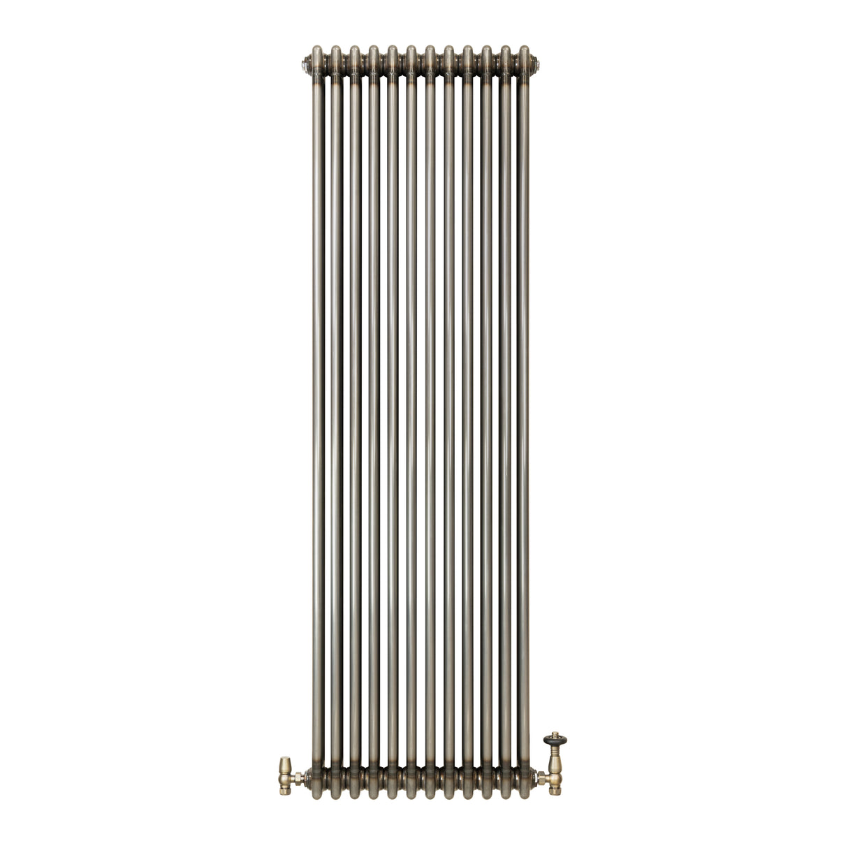 Radiador Tradicional de 3 Columnas y Válvulas - 1800 x 560mm - Metal Crudo