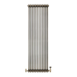 Radiador Tradicional de 3 Columnas y Válvulas - 1800 x 560mm - Metal Crudo