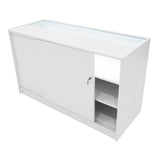 Mostrador Comercial con Luz LED B1500 – Blanco