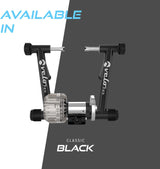 Rodillo de fluido Velo Pro en color negro, con estructura robusta y diseño aerodinámico, ideal para entrenamientos en casa