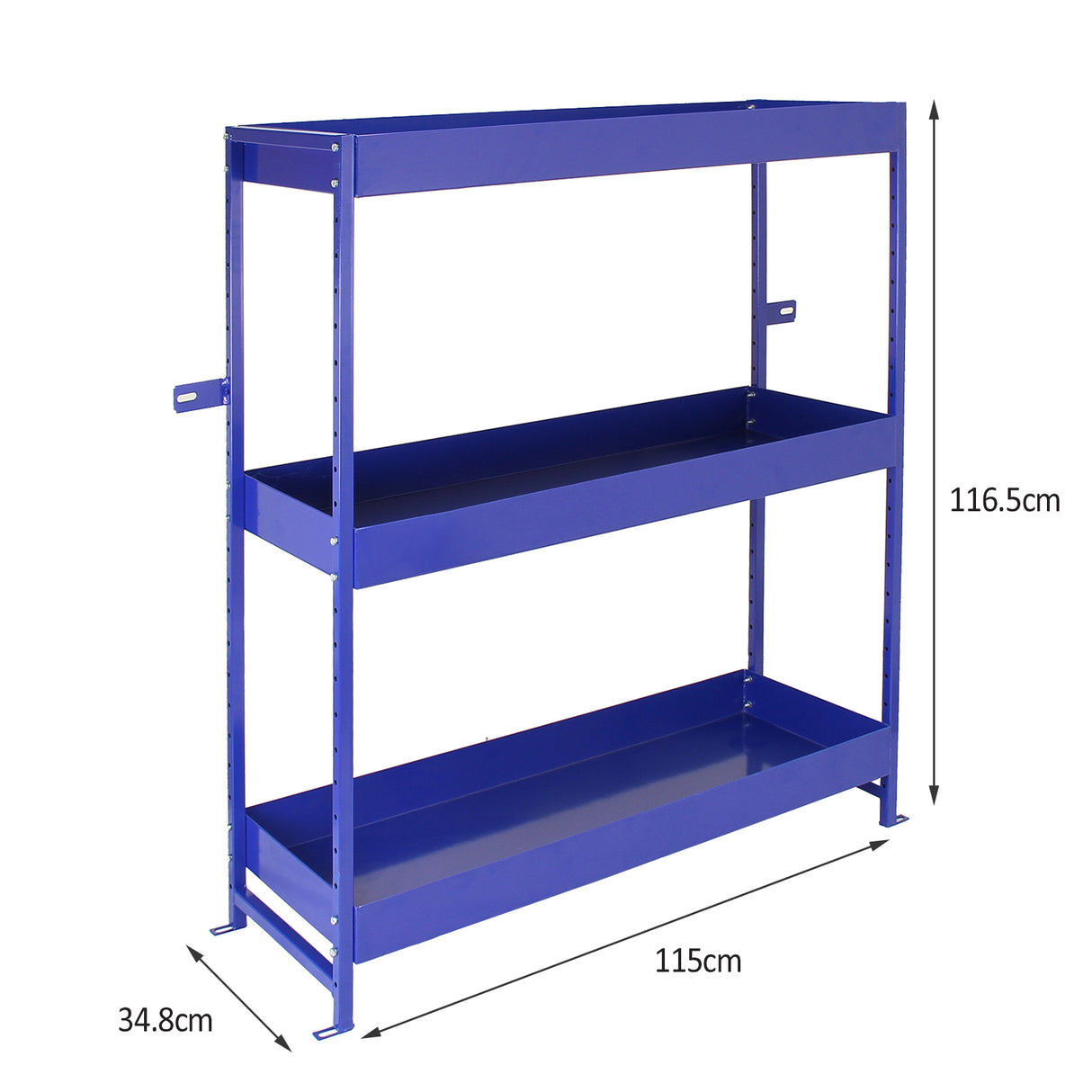 Set de 1 Estantería con Cajones y 2 Estanterías con Estantes para Furgoneta