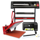 Kit de Plotter para Corte de Vinilo PixMax, Impresora, Prensa 50x50cm y Paquete Weeding