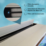 Acuario de 300L con Mueble Blanco, Accesorios y Grava Blanca