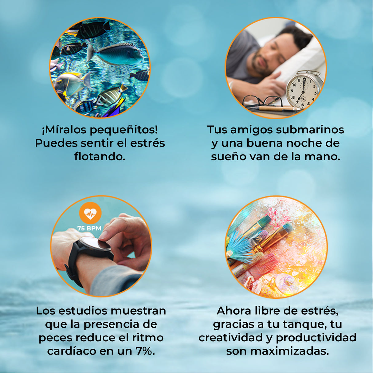 Acuario de 300L con Mueble Blanco, Accesorios y Grava Blanca