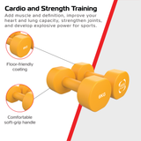 2x Mancuernas de neopreno de 6 kg