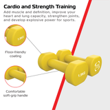 2x Mancuernas de neopreno de 1,5 kg