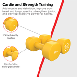 2x Mancuernas de neopreno de 8 kg