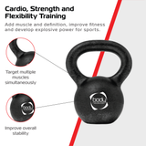Pesa Rusa Kettlebell de hierro fundido - 10 kg