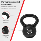 Pesa Rusa Kettlebell de hierro fundido - 4 kg