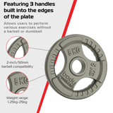 2x Placas de Pesas Disco con Agarre - 5Kg
