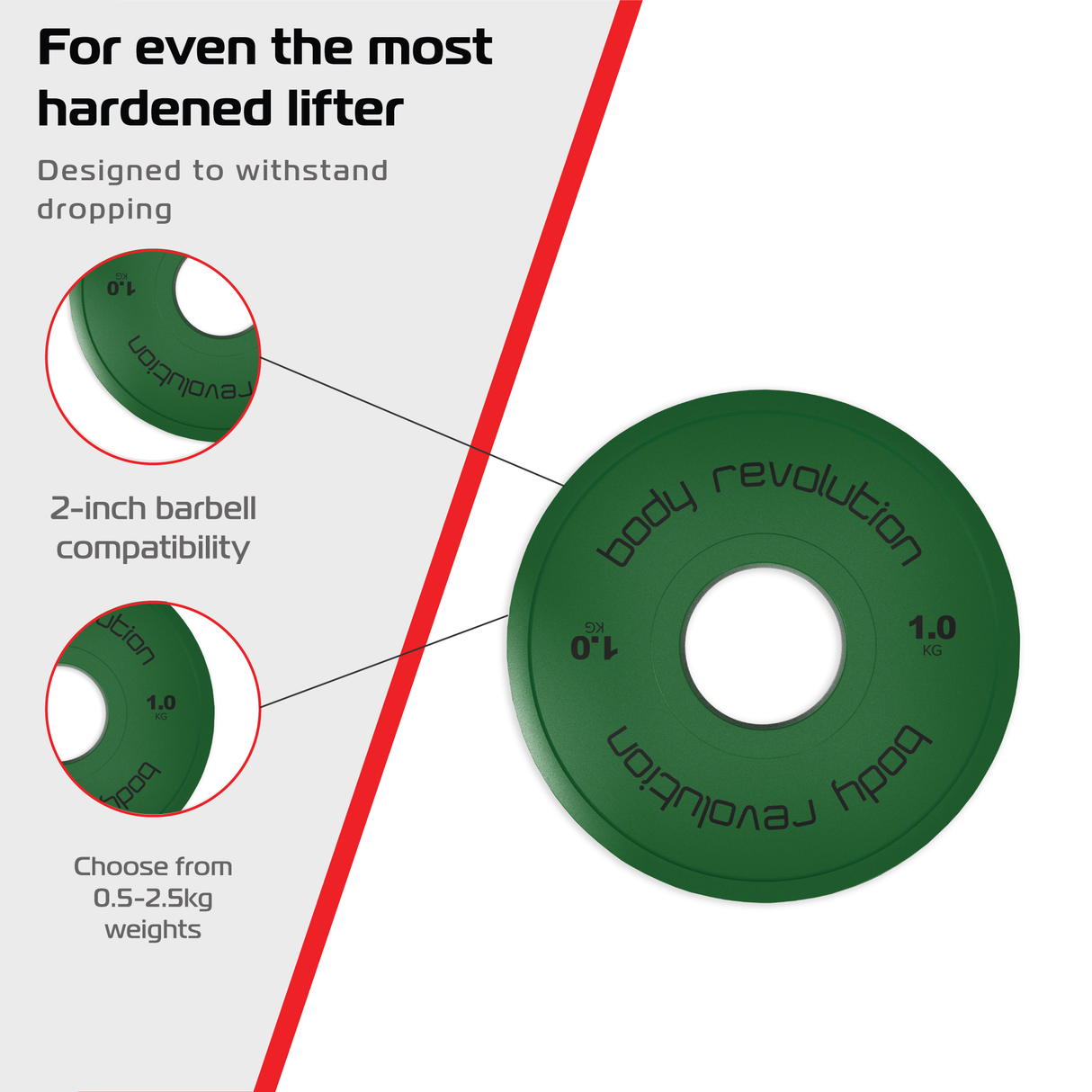 2x Discos para pesas de 1kg
