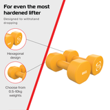 2x Mancuernas de neopreno de 6 kg