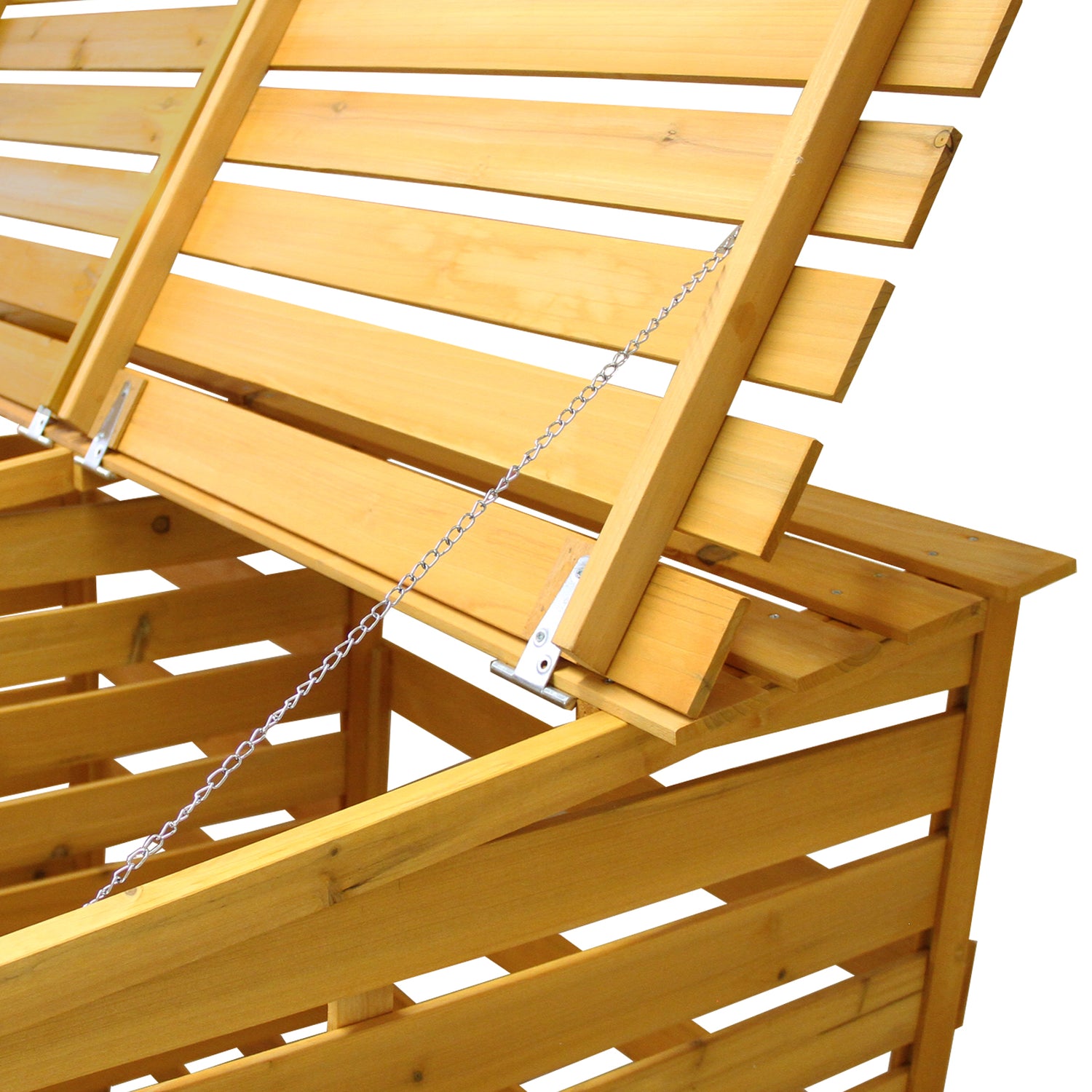 Triple Cobertizo de Madera para Contenedores de Basura