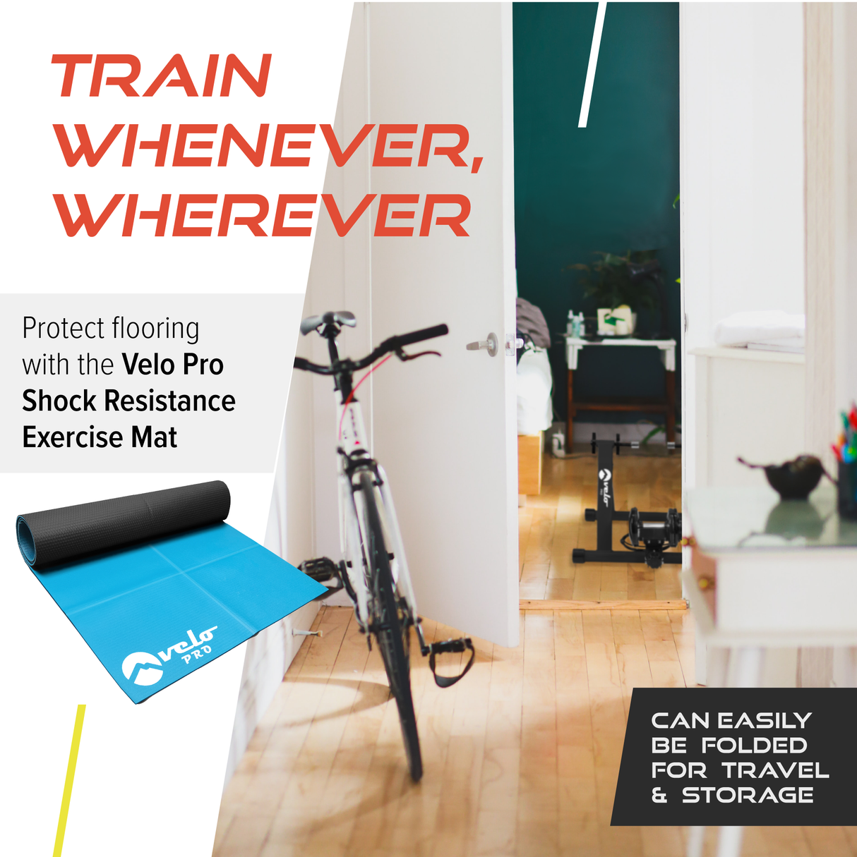 Velo Pro Turbo Trainer Fluido – Rodillo de Entrenamiento para Bicicleta de Carretera y Montaña