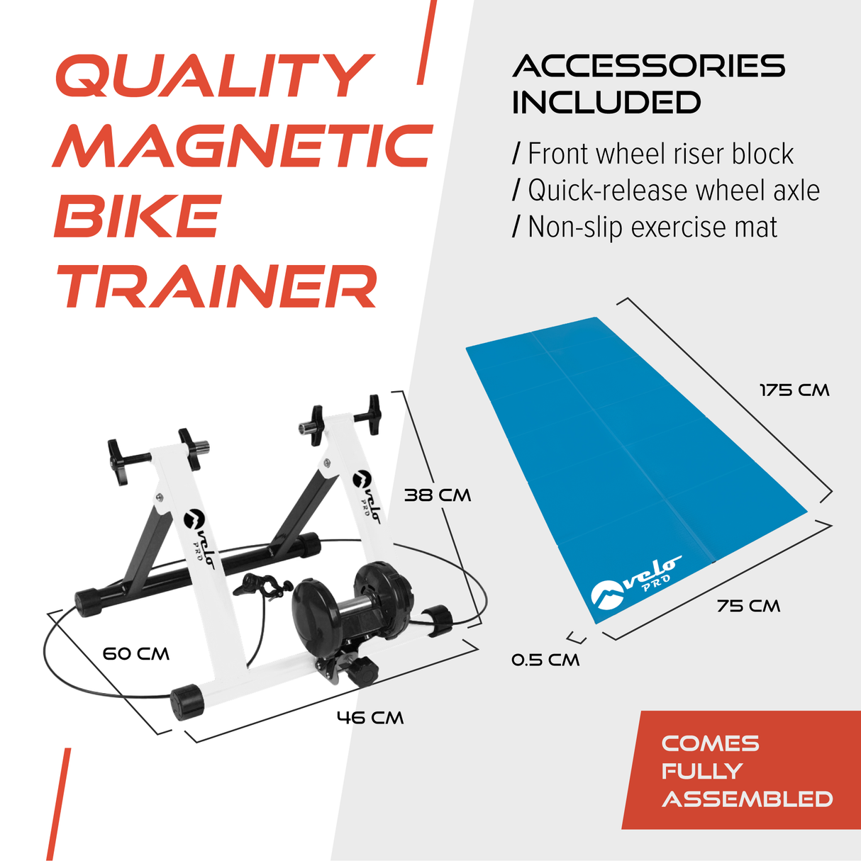 Velo Pro Turbo Trainer Fluido – Rodillo de Entrenamiento para Bicicleta de Carretera y Montaña