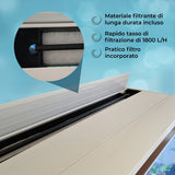Acuario de 300L con Mueble Blanco, Accesorios y Grava Blanca