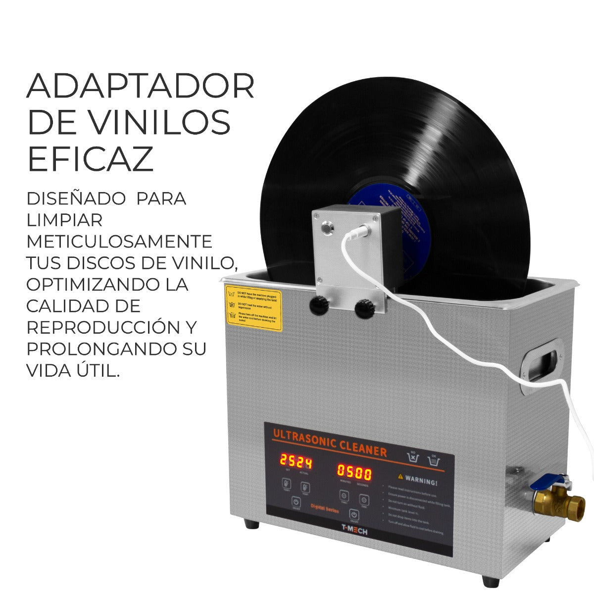 T-Mech Limpiador Ultrasónico de Discos de Vinilo